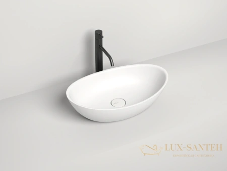 раковина salini noemi 1101203sm s-stone 55.5x34 см, белый